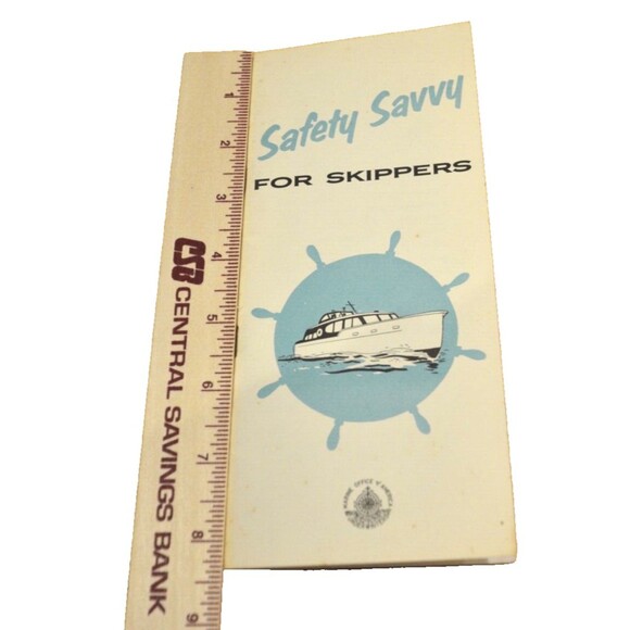 Vintage Safety Savvy For Skippers Brochure Marine Office of America-60s-Boating - Picture 4 of 4